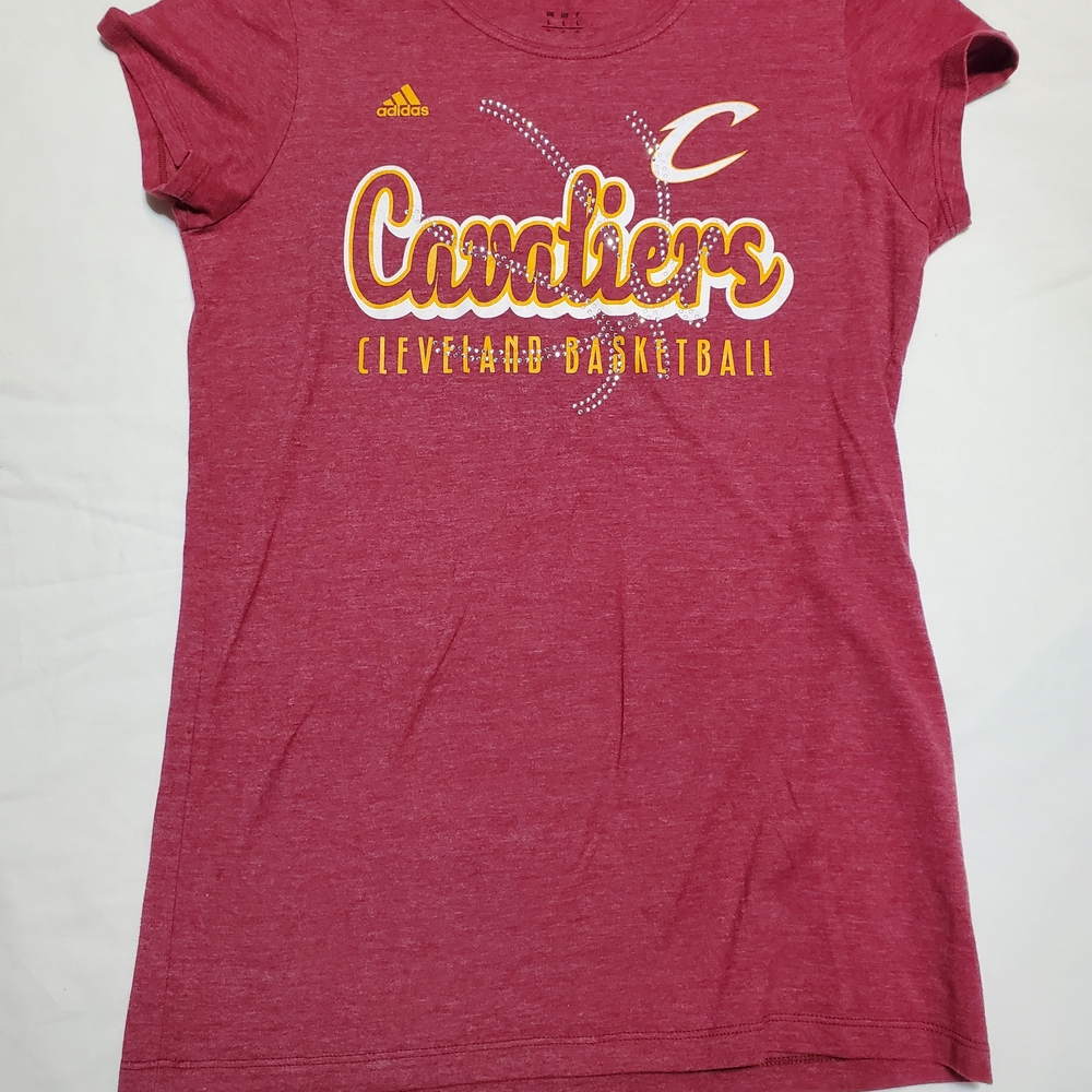 Adidas Kids Cavaliers Burgundy Tee